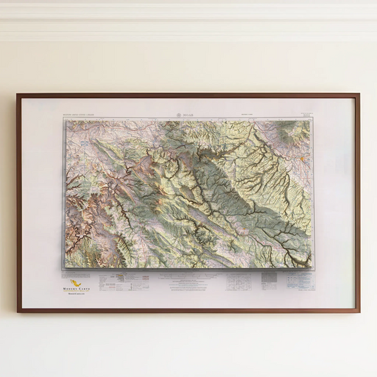 Moab, Utah - 1959-Historical Topographic-Wall Map-ModernCarto