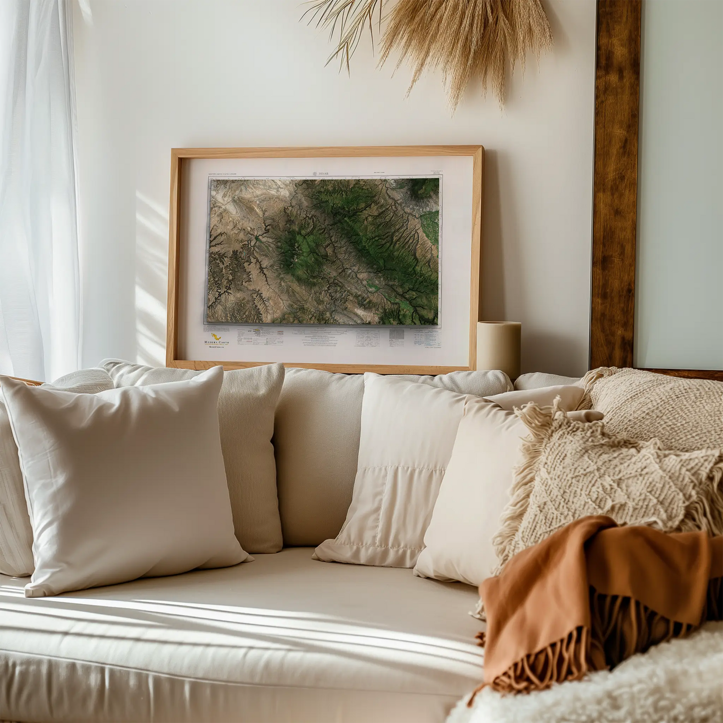 Moab, Utah-Satellite Imagery-Wall Map-ModernCarto