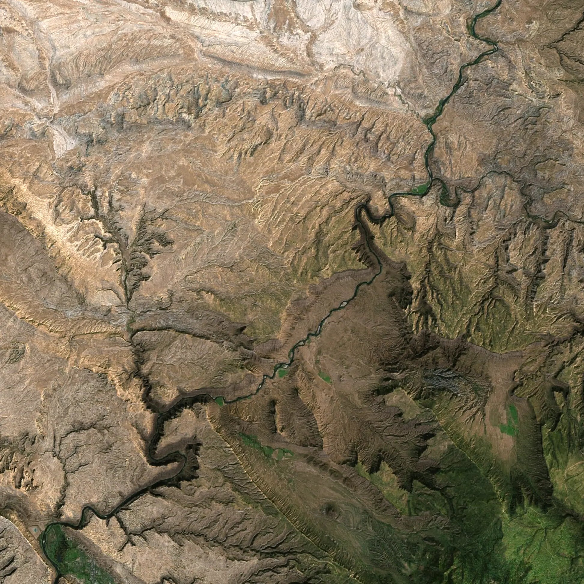 Moab, Utah-Satellite Imagery-Wall Map-ModernCarto