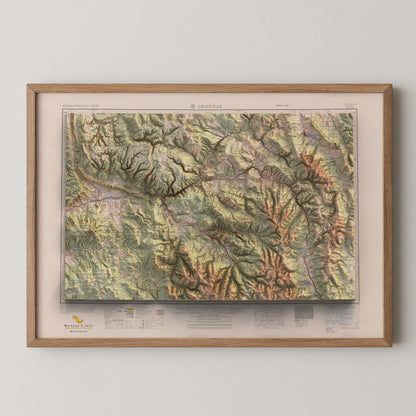 Leadville, Colorado - 1959-Historical Topographic-Wall Map-ModernCarto