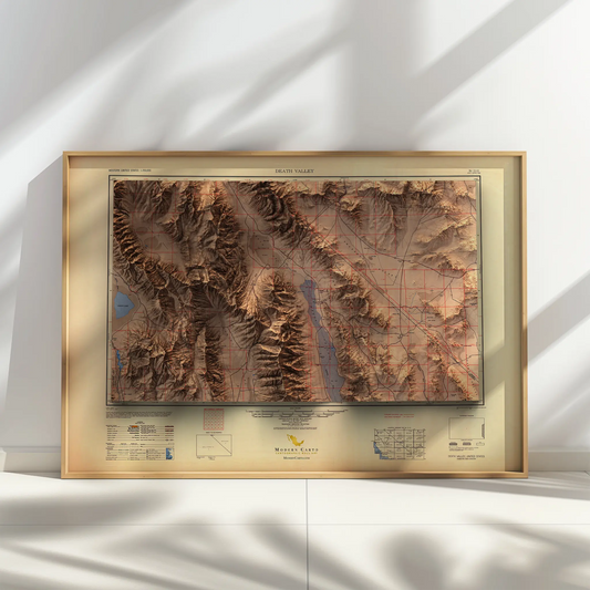 Death Valley, California - 1948-Historical Topographic-Wall Map-ModernCarto