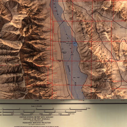 Death Valley, California - 1948-Historical Topographic-Wall Map-ModernCarto