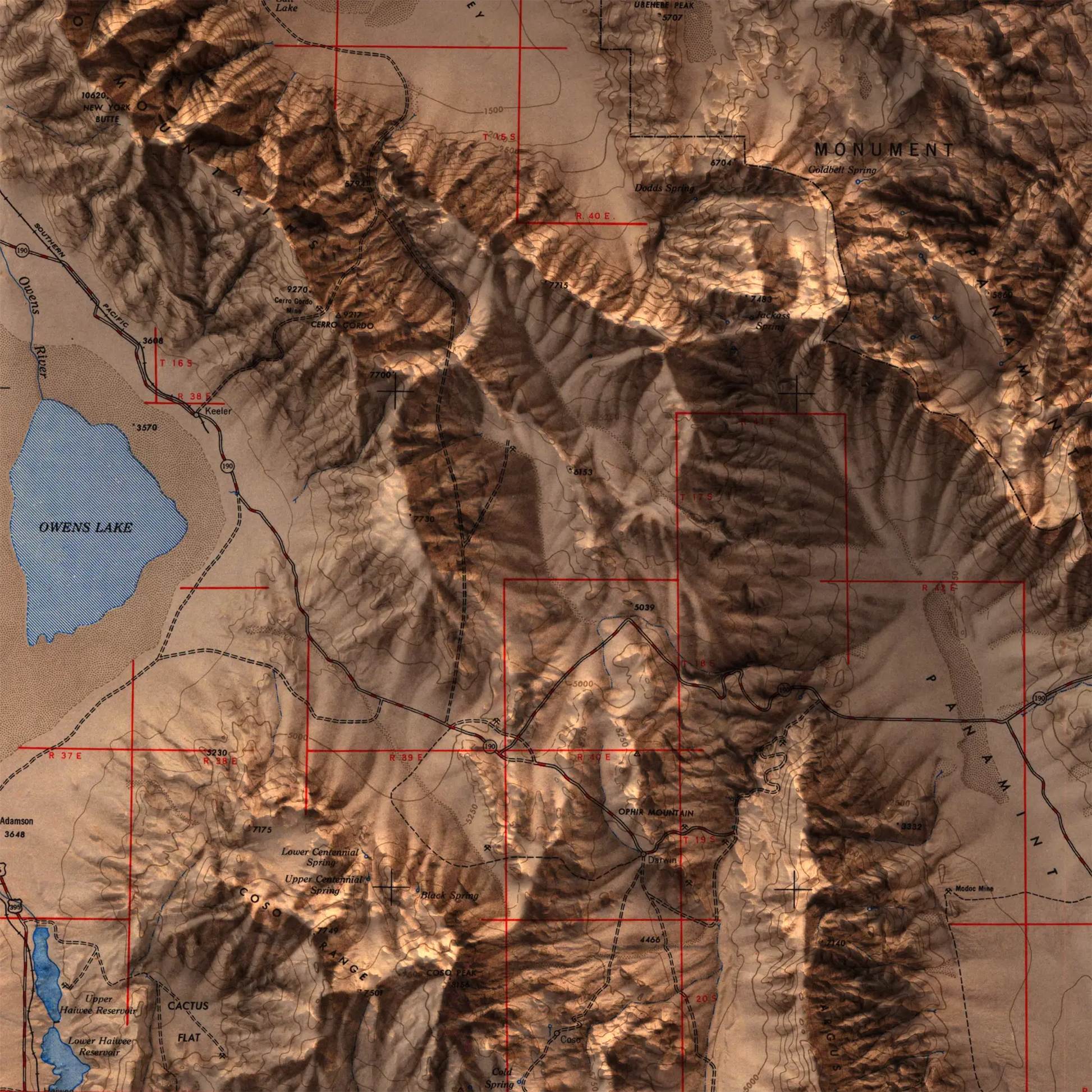 Death Valley, California - 1948-Historical Topographic-Wall Map-ModernCarto