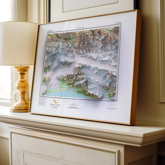 Bering Glacier, Alaska - 1959-Historical Topographic-Wall Map-ModernCarto