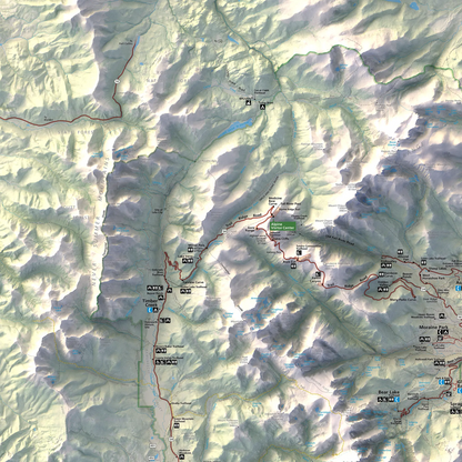 Rocky Mountain National Park-Modern Topographic-Wall Map-ModernCarto