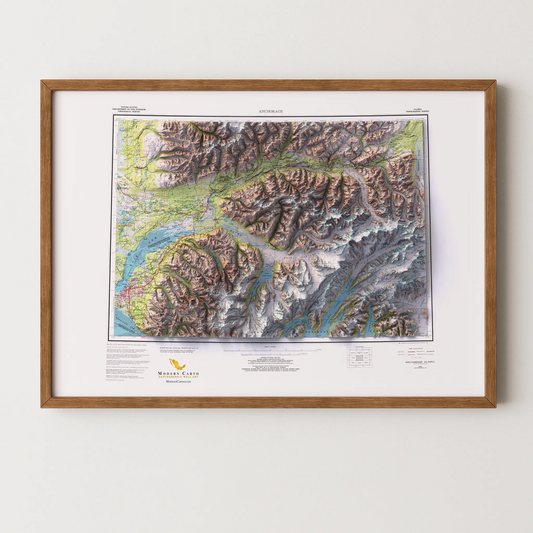 Anchorage, Alaska - 1979-Historical Topographic-Wall Map-ModernCarto