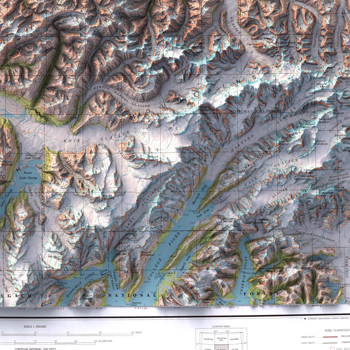 Anchorage, Alaska - 1979-Historical Topographic-Wall Map-ModernCarto