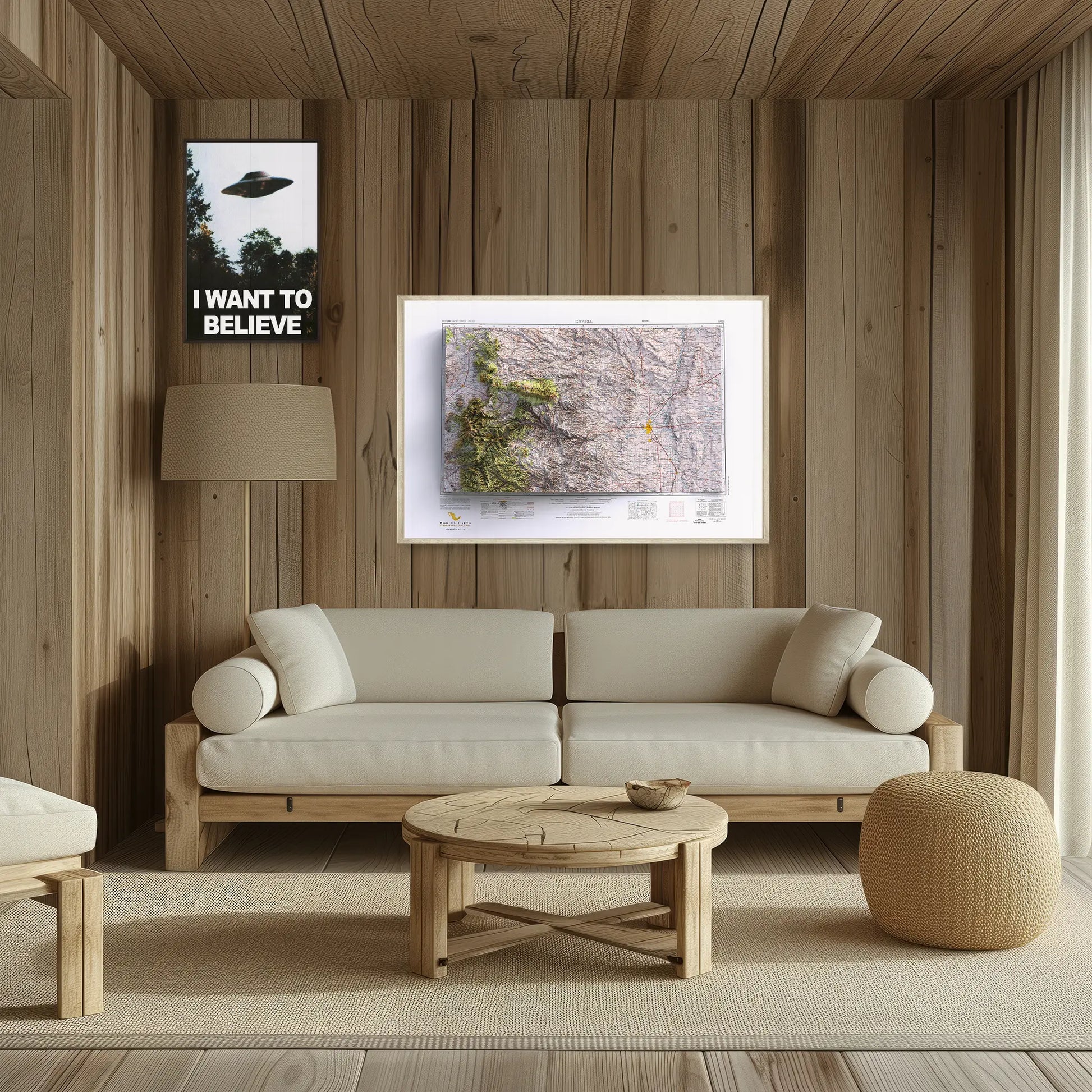 Roswell, New Mexico - 1955-Historical Topographic-Wall Map-ModernCarto