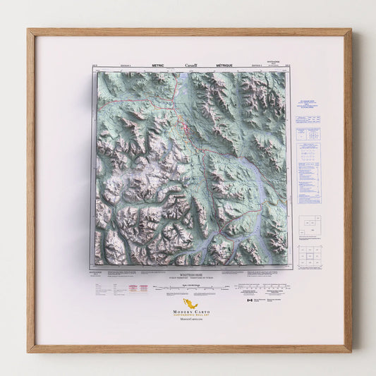 Whitehorse, Yukon - 1996-Historical Topographic-Wall Map-ModernCarto