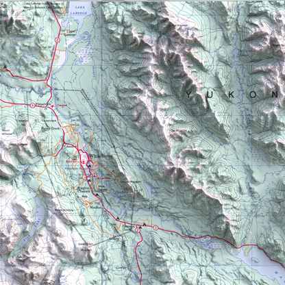 Whitehorse, Yukon - 1996-Historical Topographic-Wall Map-ModernCarto
