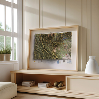 Redding, California - 1958-Historical Topographic-Wall Map-ModernCarto
