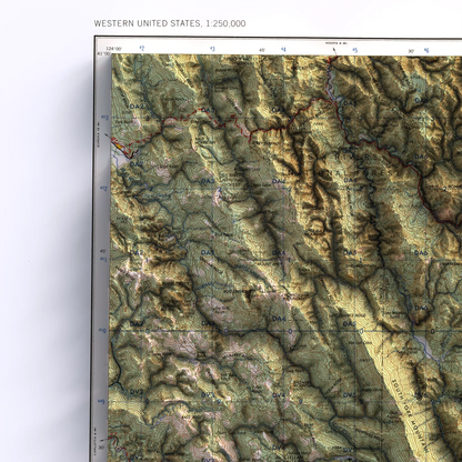 Redding, California - 1958-Historical Topographic-Wall Map-ModernCarto