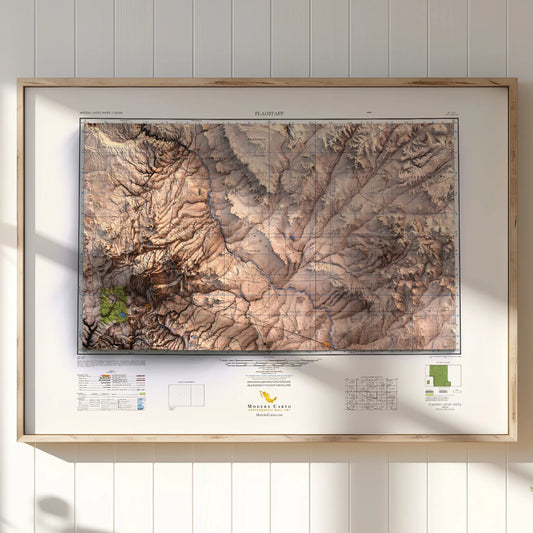 Flagstaff, Arizona - 1947-Historical Topographic-Wall Map-ModernCarto