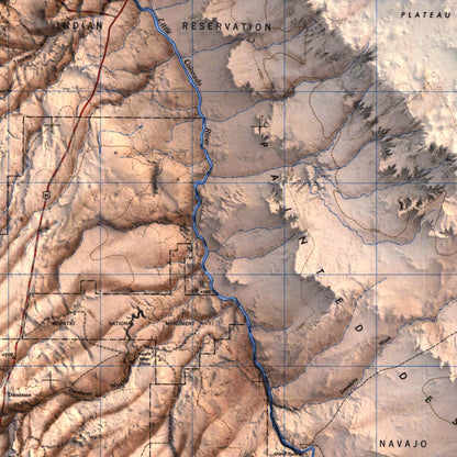 Flagstaff, Arizona - 1947-Historical Topographic-Wall Map-ModernCarto