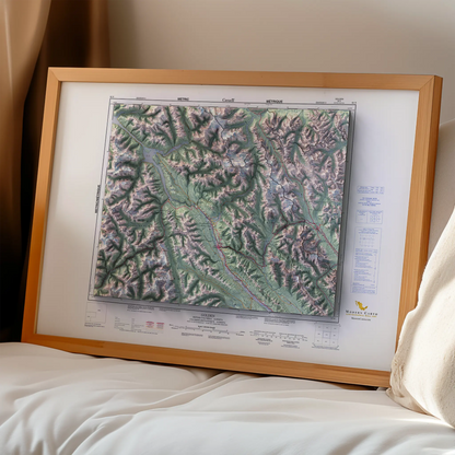 Golden, British Columbia - 1997-Historical Topographic-Wall Map-ModernCarto