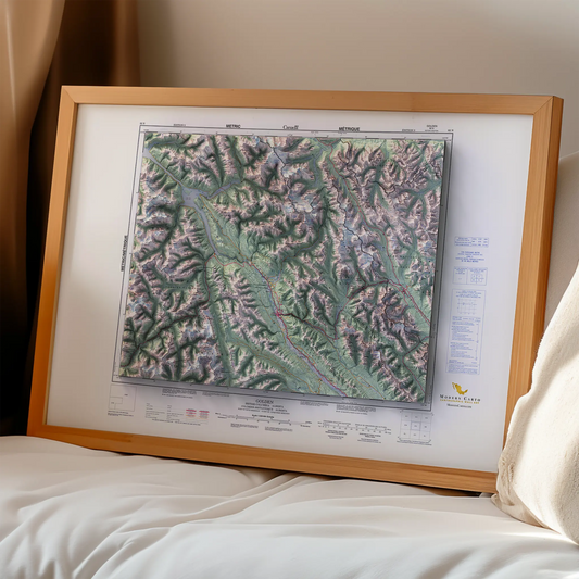 Golden, British Columbia - 1997-Historical Topographic-Wall Map-ModernCarto