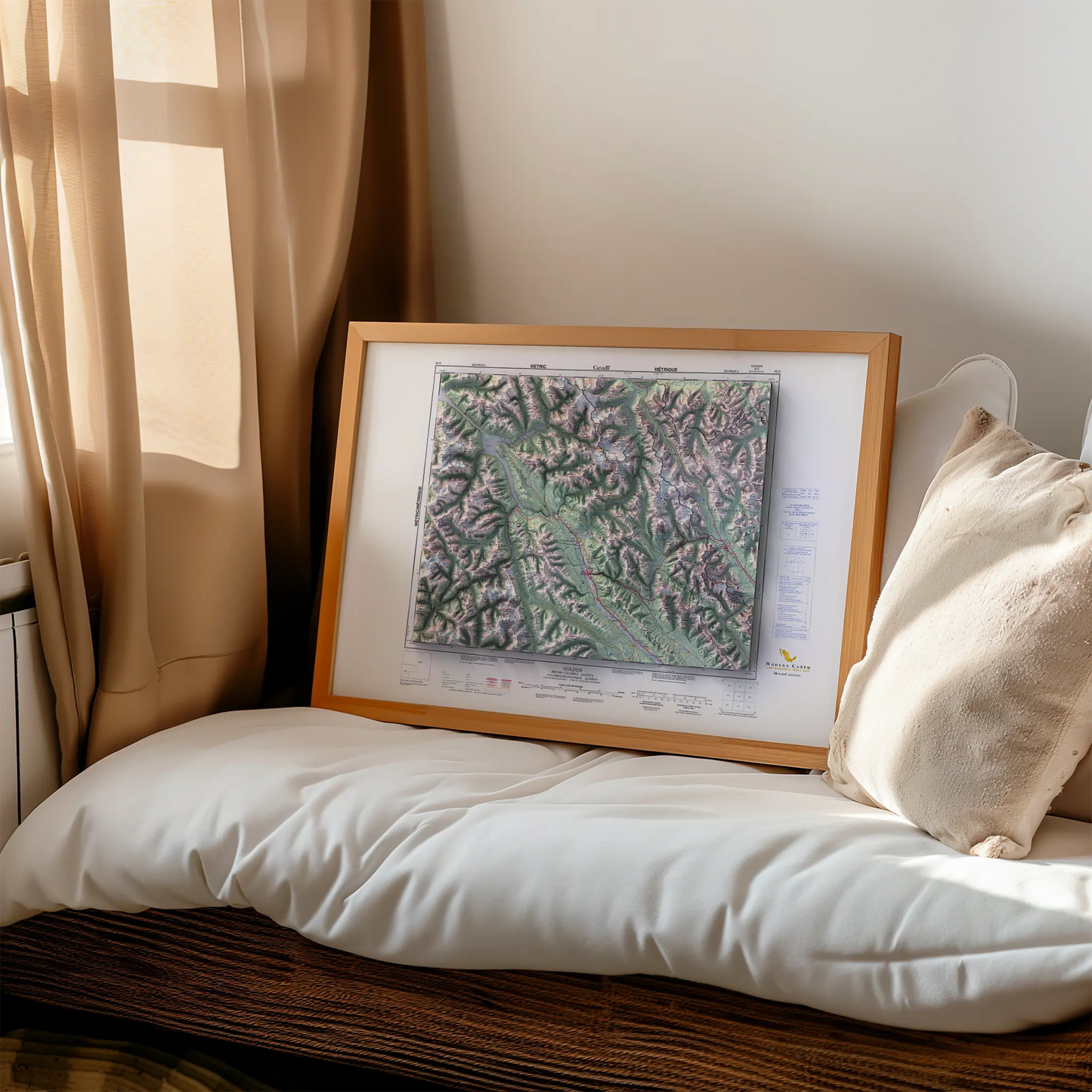 Golden, British Columbia - 1997-Historical Topographic-Wall Map-ModernCarto