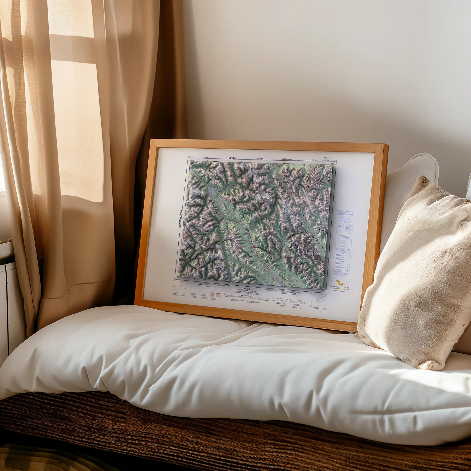 Golden, British Columbia - 1997-Historical Topographic-Wall Map-ModernCarto