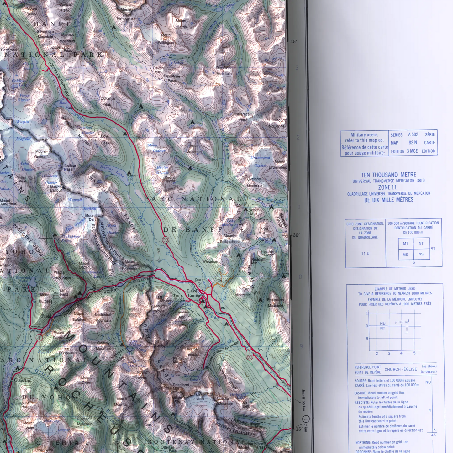 Golden, British Columbia - 1997-Historical Topographic-Wall Map-ModernCarto