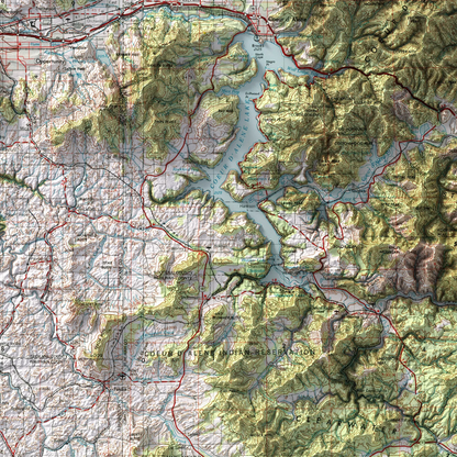 Spokane, Washington - 1955-Historical Topographic-Wall Map-ModernCarto