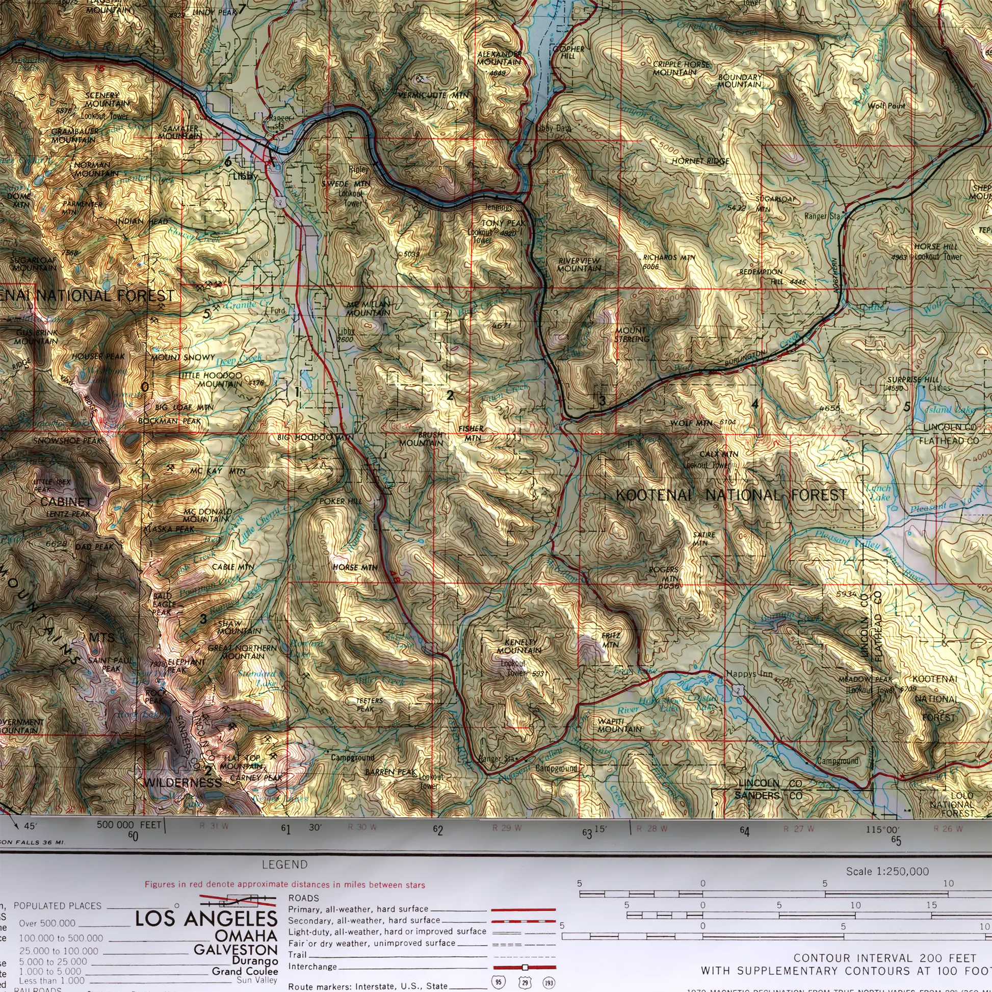 Kalispell, Montana - 1957-Historical Topographic-Wall Map-ModernCarto