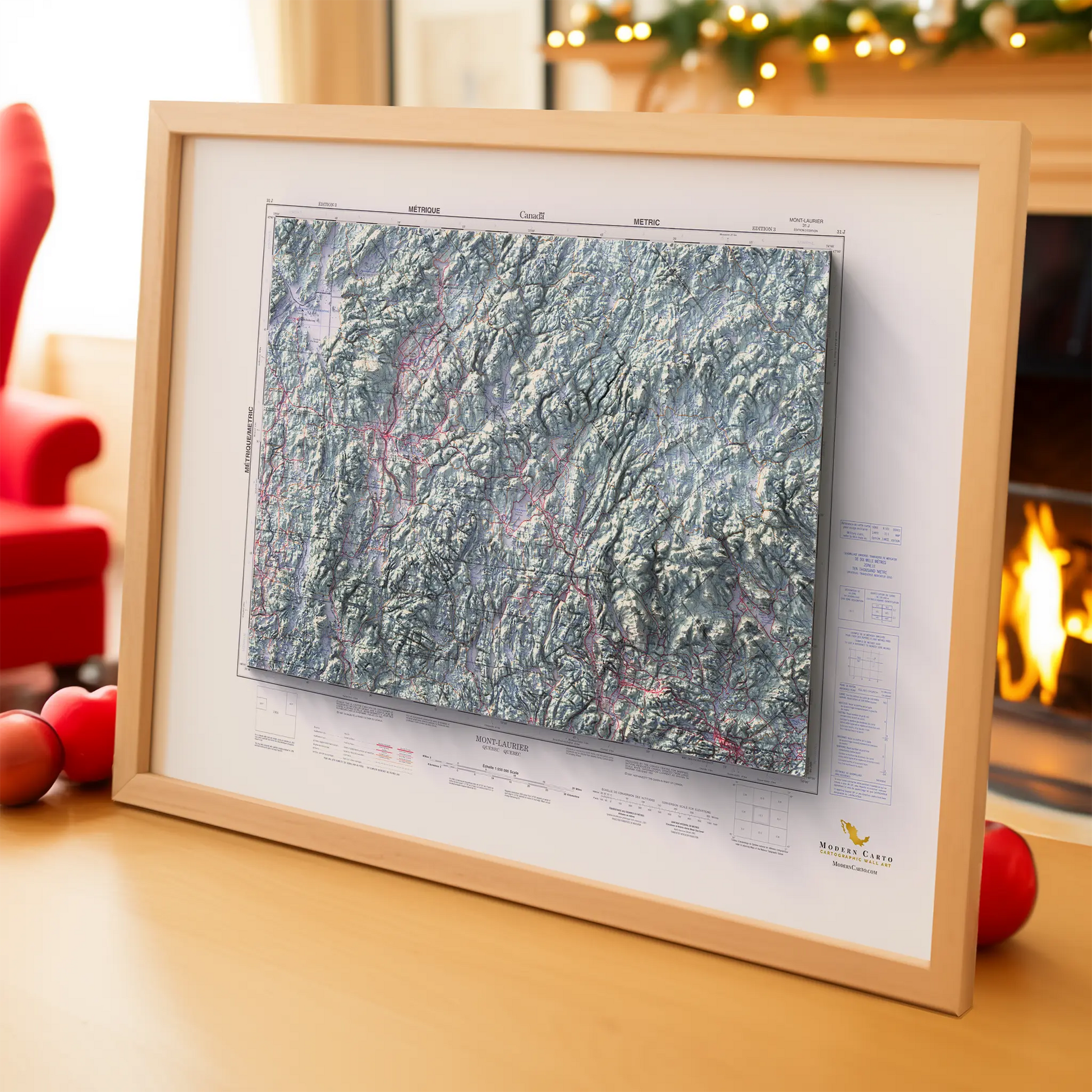 Mont-Laurier, Quebec - 1997-Historical Topographic-Wall Map-ModernCarto