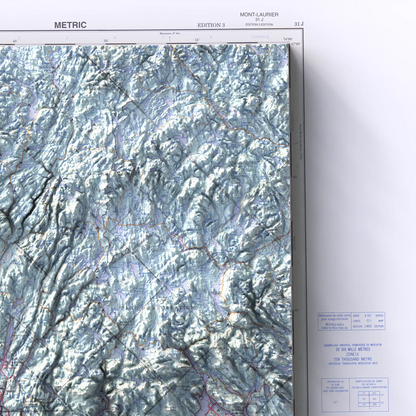 Mont-Laurier, Quebec - 1997-Historical Topographic-Wall Map-ModernCarto