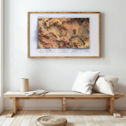 Phoenix, Arizona-Satellite Imagery-Wall Map-ModernCarto
