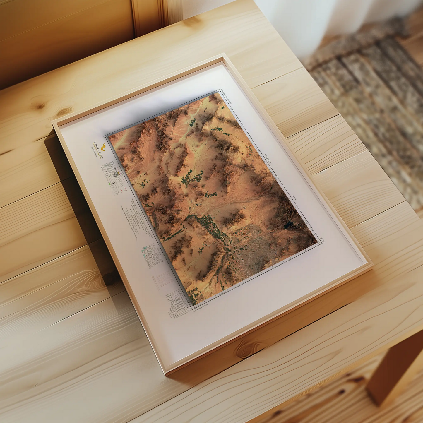 Phoenix, Arizona-Satellite Imagery-Wall Map-ModernCarto