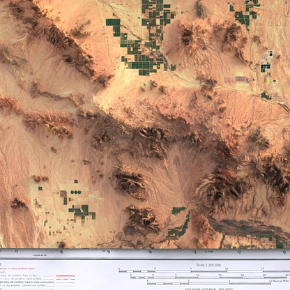 Phoenix, Arizona-Satellite Imagery-Wall Map-ModernCarto