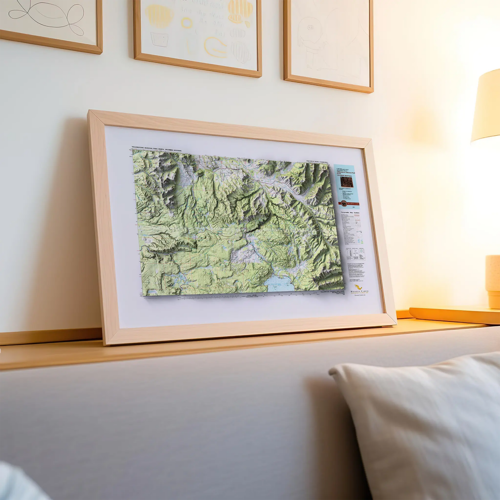 Yellowstone North, Wyoming / Montana - 1983-Historical Topographic-Wall Map-ModernCarto