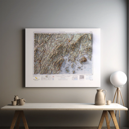 Bangor, Maine - 1960-Historical Topographic-Wall Map-ModernCarto