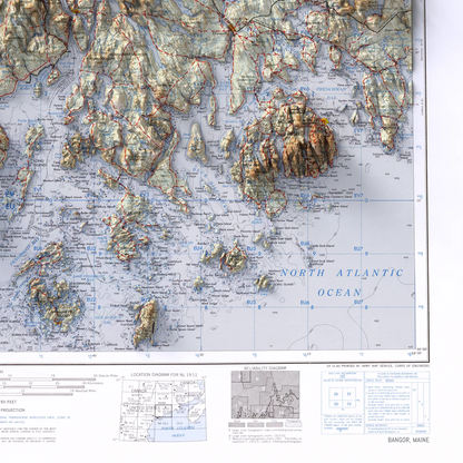 Bangor, Maine - 1960-Historical Topographic-Wall Map-ModernCarto