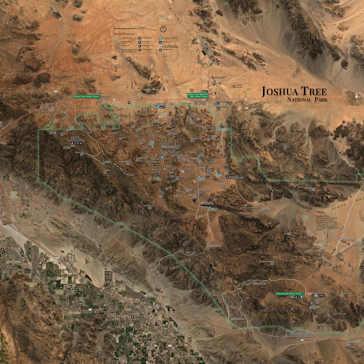 Joshua Tree National Park - Satellite Imagery