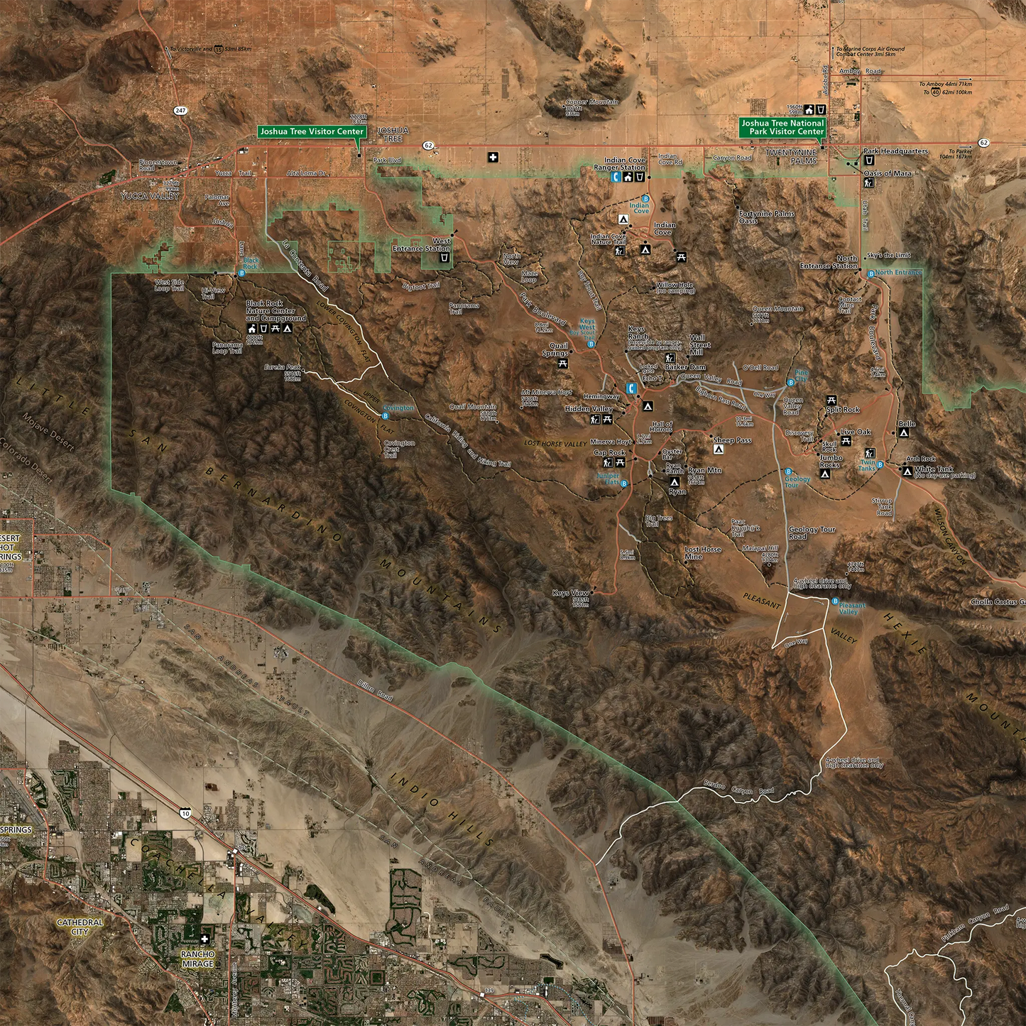 Joshua Tree National Park - Satellite Imagery