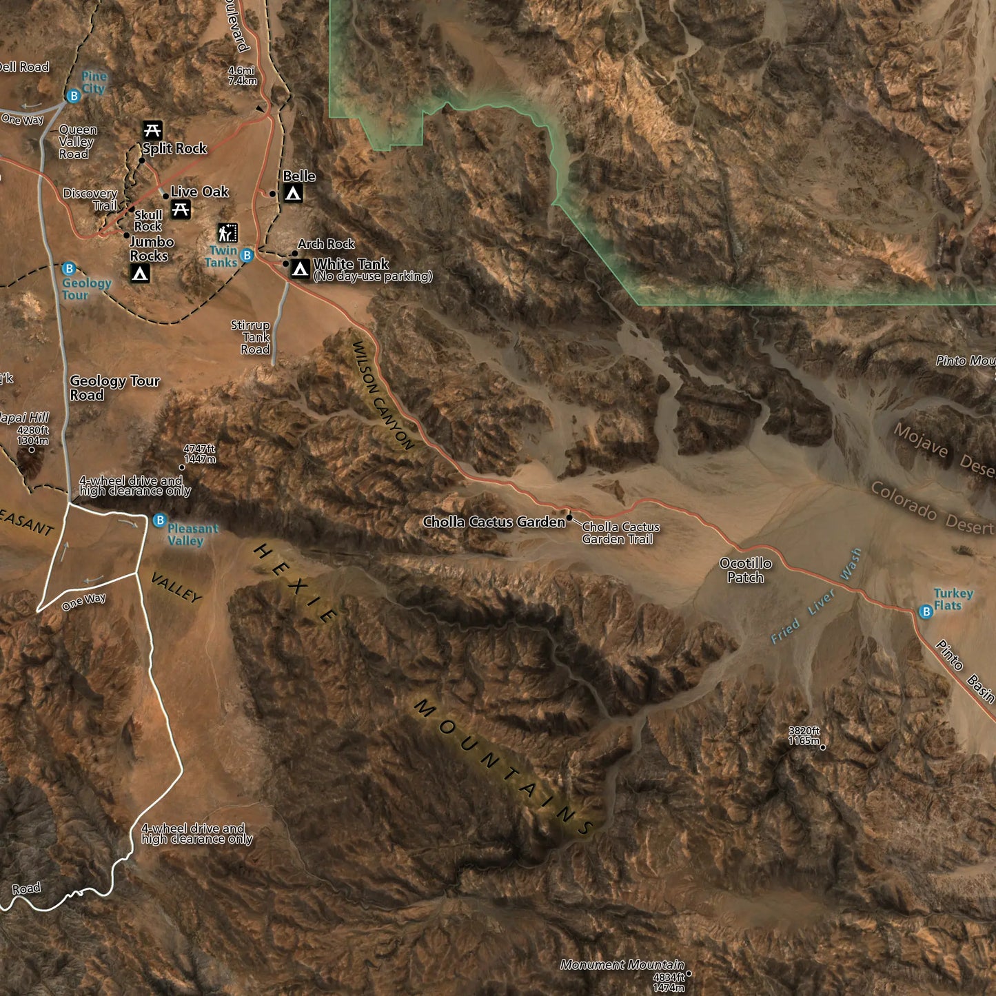 Joshua Tree National Park - Satellite Imagery